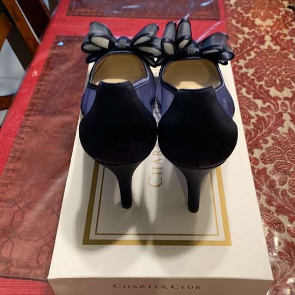 Charter club mesh heels with bow - Picture 3 of 6